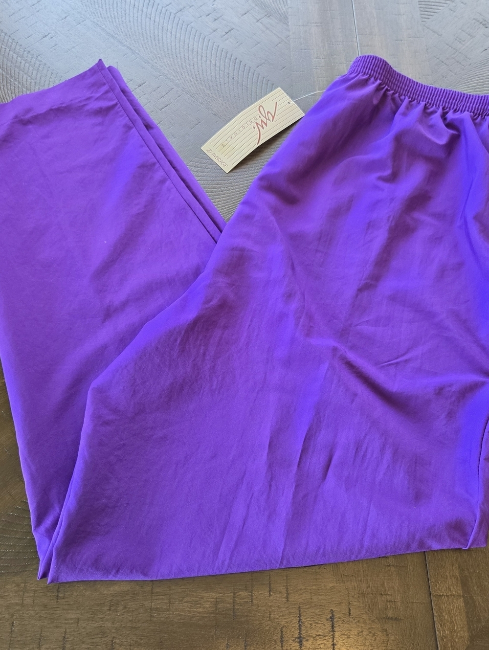 VTG G.W. Originals Graff Purple Elastic Waist Pants Size 20 Made in USA
